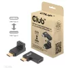 Club 3D Átalakító - CAC-1528 (USB-C Gen 2 to USB-C Gen 2, 90 fokos adapter, 10Gbps, 4k120Hz)