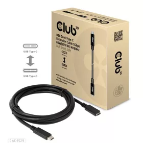   Club 3D Kábel - CAC-1529 (USB-C Gen 1 to USB-C, 5Gbps, 60W, 4K60Hz, M/F, 2m)
