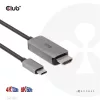 Club 3D Kábel - CAC-1587 (USB-C Gen 2 to HDMI, 4K120HZ 8K60HZ, HDR10+, DSC1.2, 3m, aktív)
