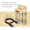 Club 3D kábel - CAC-1409 (USB-A Gen2, M/M, 10Gbps, 3A, 15W, 5V/3A, 0.5m)