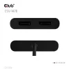 Club 3D Video Splitter - CSV-1478 (4K60HZ, 3.2 USB-C (USB-A adapterrel) to 2xDisplayPort)