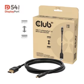  Club 3D Kábel - CAC-1563 (USB-C to DisplayPort 2.1, 8K120Hz, 2m, M/M)