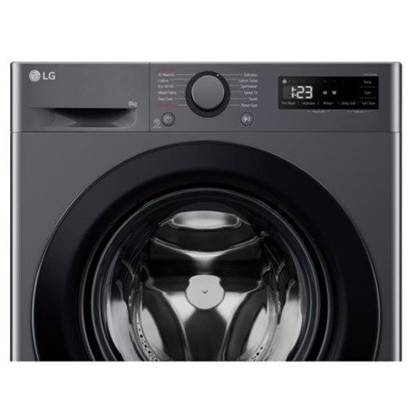 LG F2WR508SBM mosógép elöltöltős keskeny gőz funkcióval