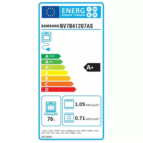 Samsung NV7B41207AS/U3 sütő beépíthető elektromos