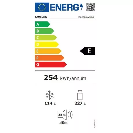 Samsung RB34C632ESA/EF hűtő alulfagyasztós