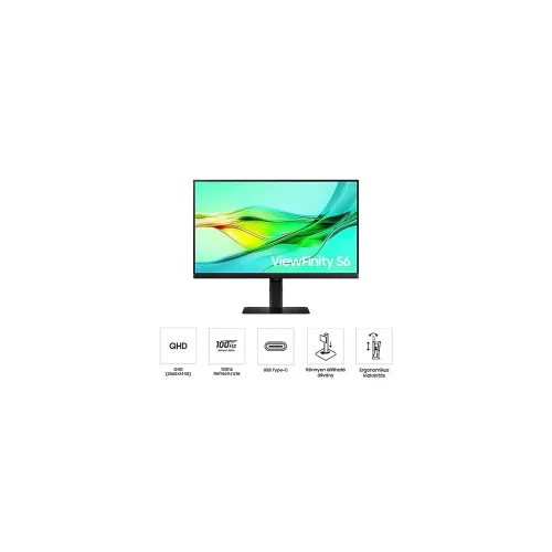 Samsung LS32D600UAUXEN ViewFinity S6 S60UD monitor 32" QHD 100Hz USB-C
