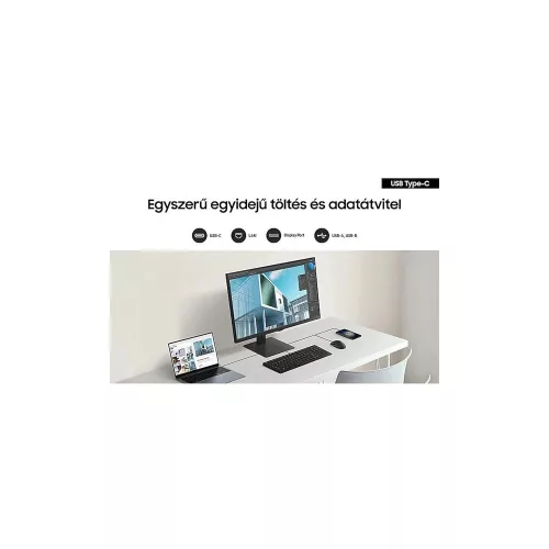 Samsung 32" ViewFinity S8 S80UD monitor - UHD, HDR10, USB-C, állítható magasságú, forgatható, elfordítható, dönthető