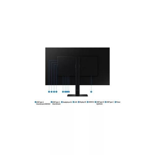 Samsung 32" ViewFinity S8 S80UD monitor - UHD, HDR10, USB-C, állítható magasságú, forgatható, elfordítható, dönthető