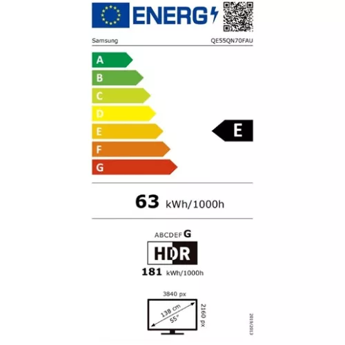 Samsung QE55QN70FAUXXH UHD Smart Neo QLED TV Mini-LED technológiával