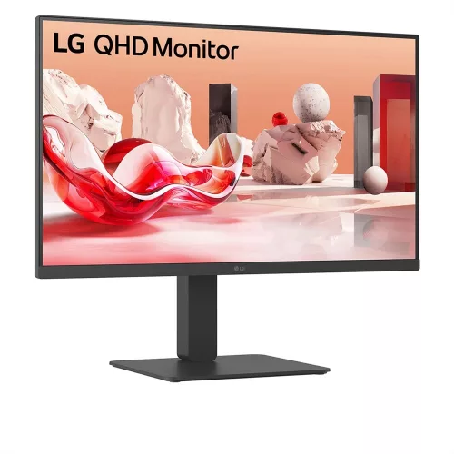 LG 27BA65QB-B monitor - 27" QHD IPS 100Hz, USB-C, láncba köthető, RJ45