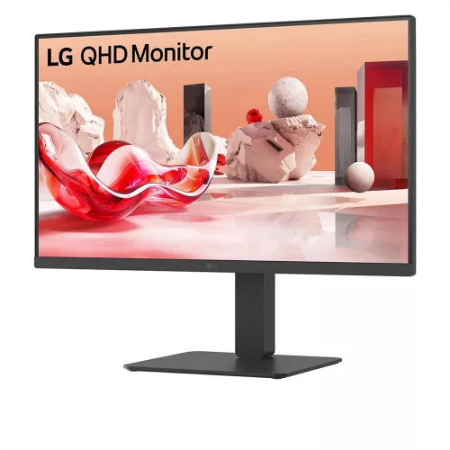 LG 27BA65QB-B monitor - 27" QHD IPS 100Hz, USB-C, láncba köthető, RJ45