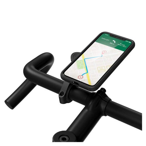 Spigen Gearlock kerékpárra szerelhető telefontartó / rögzítő rendszer AU100 adapterrel - Gearlock MF100 Out-Front Bike Mount - fekete