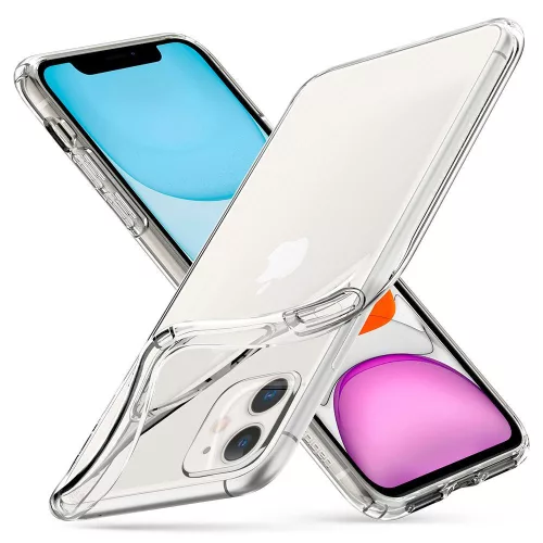 Apple iPhone 11 ütésálló hátlap - Spigen Liquid Crystal - átlátszó