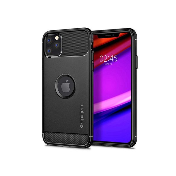 Apple iPhone 11 Pro ütésálló hátlap - Spigen Rugged Armor - fekete