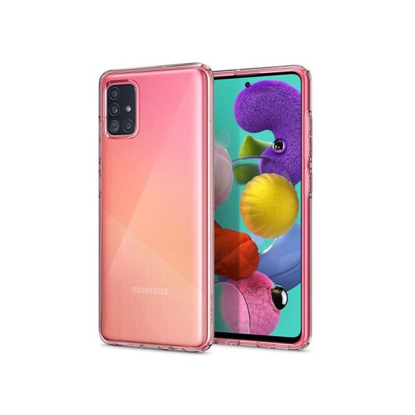 Samsung A515F Galaxy A51 ütésálló hátlap - Spigen Liquid Crystal - átlátszó