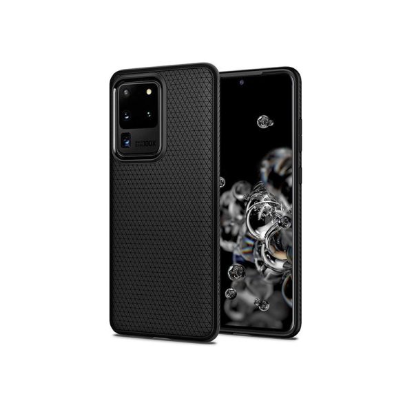 Samsung G988F Galaxy S20 Ultra ütésálló hátlap - Spigen Liquid Air - fekete