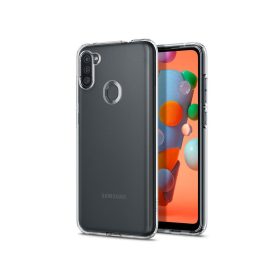   Samsung A115F Galaxy A11 ütésálló hátlap - Spigen Liquid Crystal - átlátszó