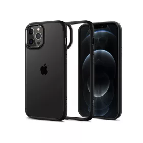   Apple iPhone 12 Pro Max ütésálló hátlap - Spigen Ultra Hybrid - fekete/átlátszó