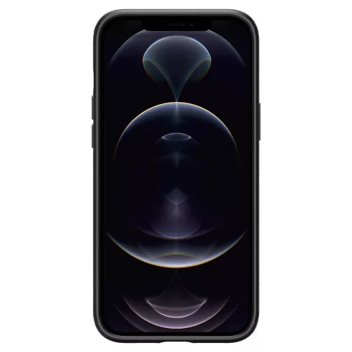 Apple iPhone 12/12 Pro ütésálló hátlap - Spigen Liquid Air - fekete