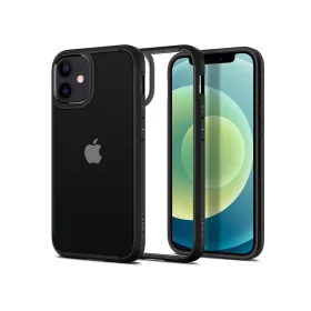   Apple iPhone 12 Mini ütésálló hátlap - Spigen Ultra Hybrid - fekete/átlátszó