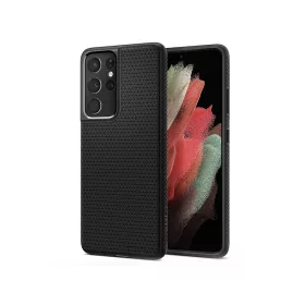   Samsung G998F Galaxy S21 Ultra ütésálló hátlap - Spigen Liquid Air - fekete