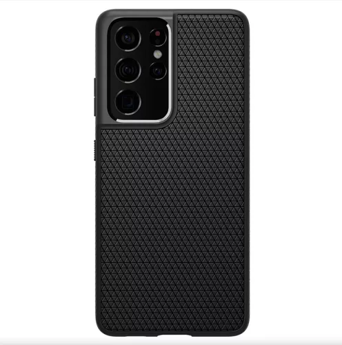 Samsung G998F Galaxy S21 Ultra ütésálló hátlap - Spigen Liquid Air - fekete