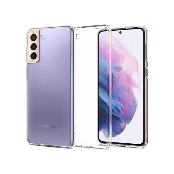 Samsung G996F Galaxy S21+ ütésálló hátlap - Spigen Liquid Crystal - átlátszó