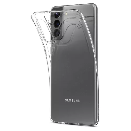 Samsung G996F Galaxy S21+ ütésálló hátlap - Spigen Liquid Crystal - átlátszó
