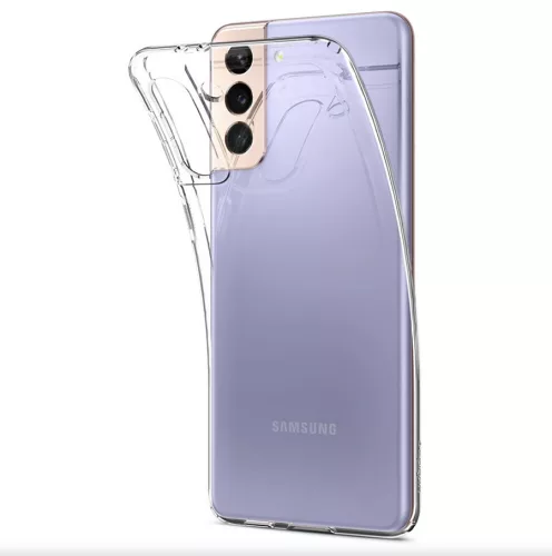 Samsung G990F Galaxy S21 ütésálló hátlap - Spigen Liquid Crystal - átlátszó