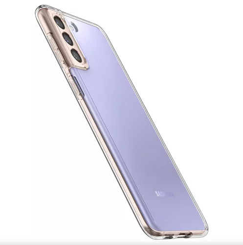 Samsung G990F Galaxy S21 ütésálló hátlap - Spigen Liquid Crystal - átlátszó