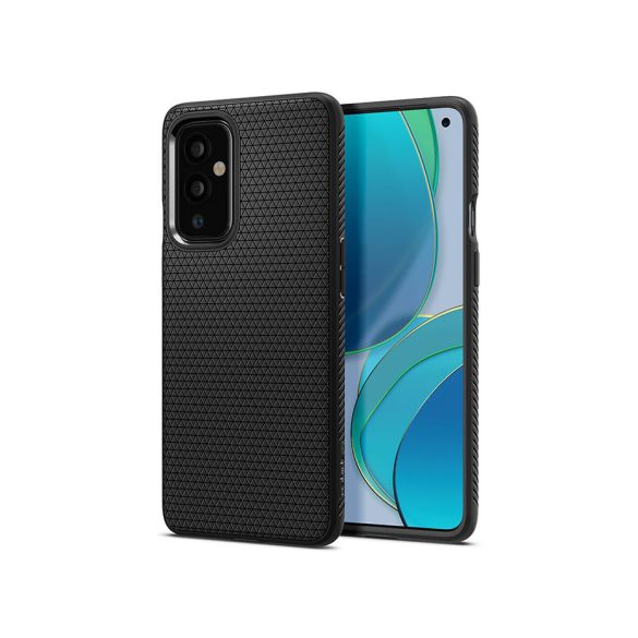 OnePlus 9 ütésálló hátlap - Spigen Liquid Air - fekete