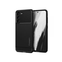   Samsung G990B Galaxy S21 FE 5G ütésálló hátlap - Spigen Rugged Armor - fekete