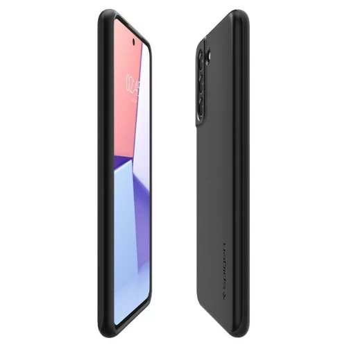 Samsung G990B Galaxy S21 FE 5G ütésálló hátlap - Spigen Thin Fit - fekete