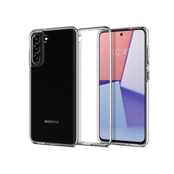 Samsung G990B Galaxy S21 FE 5G ütésálló hátlap - Spigen Liquid Crystal - átlátszó