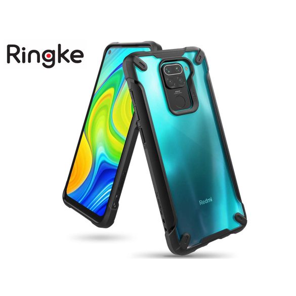 Xiaomi Redmi Note 9 ütésálló hátlap - Ringke Fusion X - fekete