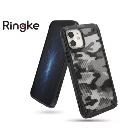   Apple iPhone 12 Mini ütésálló hátlap - Ringke Fusion X - terepszínű fekete