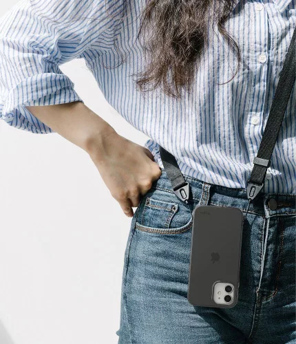 Apple iPhone 12 Mini hátlap - Ringke Air - fekete