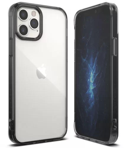 Apple iPhone 12/12 Pro ütésálló hátlap - Ringke Fusion - fekete