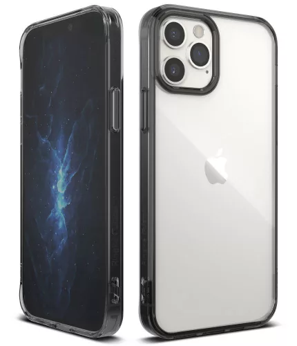 Apple iPhone 12/12 Pro ütésálló hátlap - Ringke Fusion - fekete