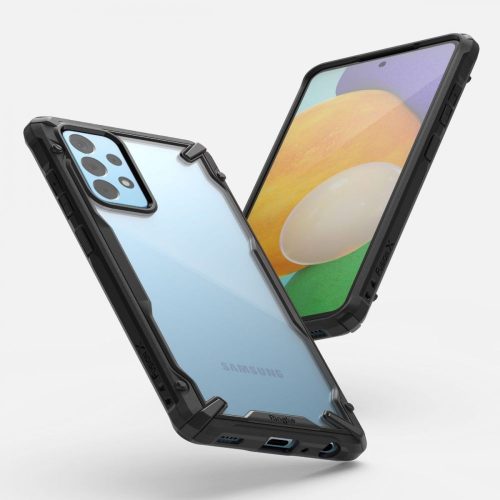 Samsung A525F Galaxy A52/A526B Galaxy A52 5G ütésálló hátlap - Ringke Fusion X -fekete