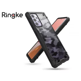   Samsung A725F Galaxy A72 4G/A726B Galaxy A72 5G ütésálló hátlap - Ringke Fusion X - terepszínű fekete