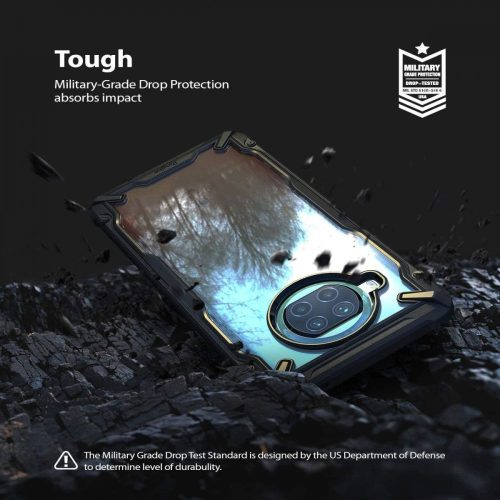 Xiaomi Mi 10T Lite 5G ütésálló hátlap - Ringke Fusion X - fekete