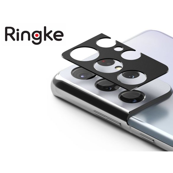 Ringke Camera Sytling hátsó kameravédő borító - Samsung G998F Galaxy S21 Ultra - fekete
