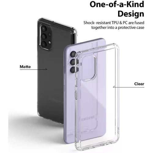 Samsung A325F Galaxy A32 LTE ütésálló hátlap - Ringke Fusion - átlátszó