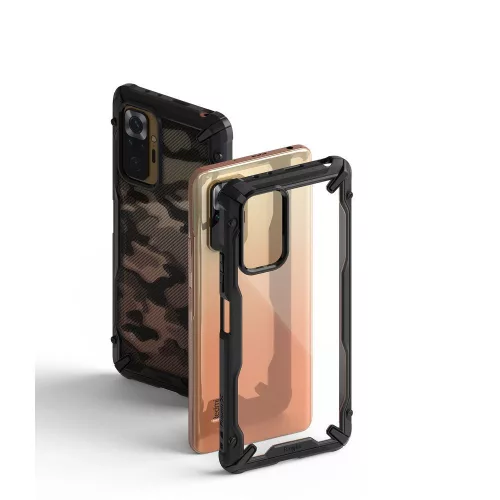 Xiaomi Redmi Note 10 Pro/10 Pro Max ütésálló hátlap - Ringke Fusion X - fekete