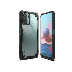   Xiaomi Redmi Note 10/Note 10S ütésálló hátlap - Ringke Fusion X - fekete