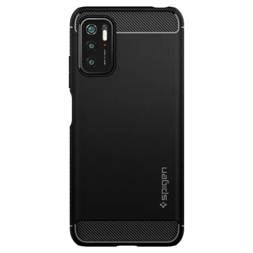 Xiaomi Redmi Note 10 5G/Poco M3 Pro 5G ütésálló hátlap - Spigen Rugged Armor - fekete