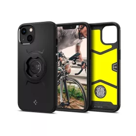   Apple iPhone 13 ütésálló hátlap Gearlock MF100/MS100 kerékpárra szerelhető      telefontartó / rögzítő rendszerhez - Spigen Gearlock GCF143 - fekete