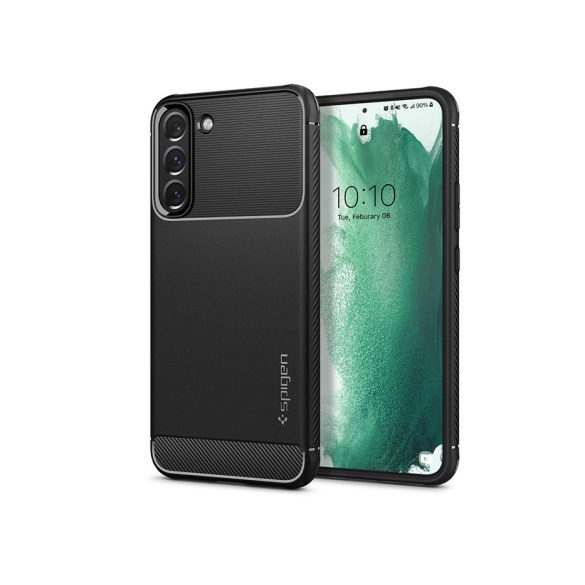 Samsung S906 Galaxy S22+ ütésálló hátlap - Spigen Rugged Armor - fekete