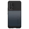 Samsung A536U Galaxy A53 5G ütésálló hátlap - Spigen Slim Armor - fekete/metál